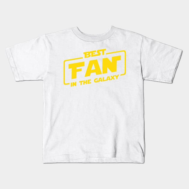 Best Fan In The Galaxy Kids T-Shirt by DesignAbstract